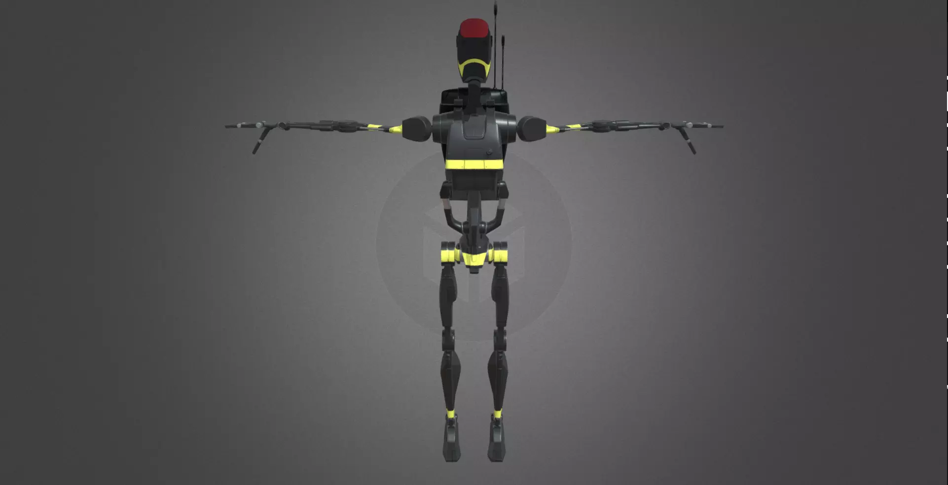 B1 Battle Droid Firefighter 3D model_0