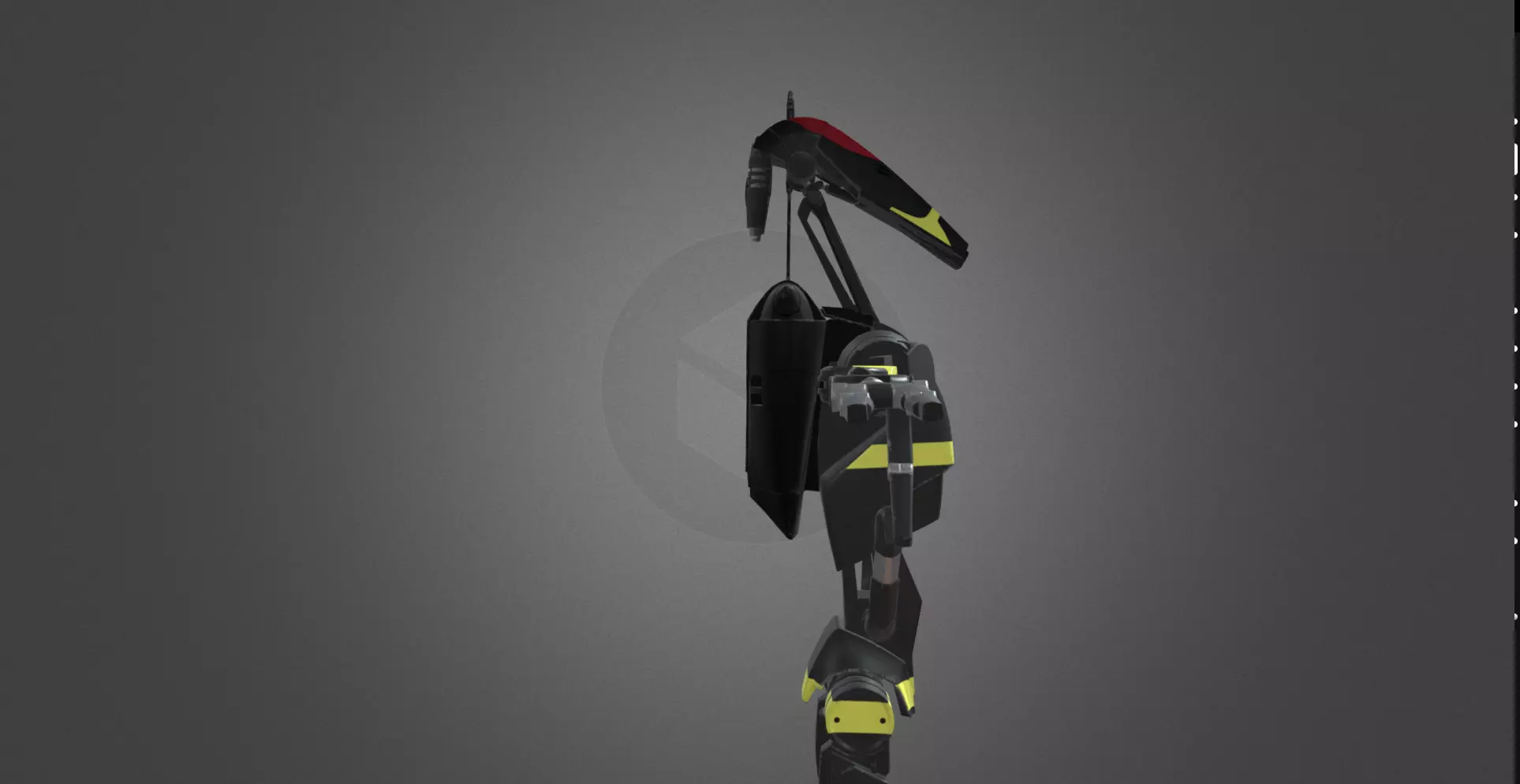 B1 Battle Droid Firefighter 3D model_7