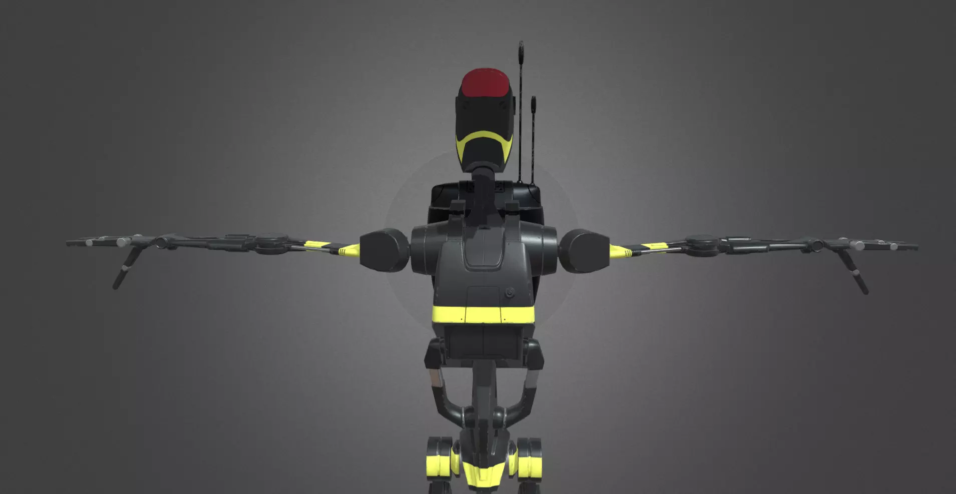 B1 Battle Droid Firefighter 3D model_4