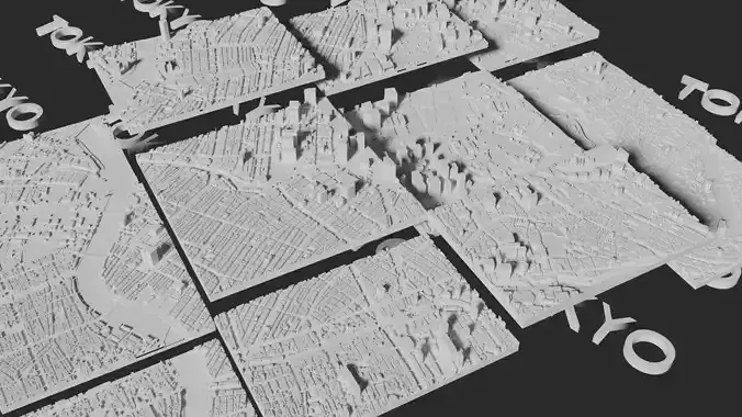 Tokyo Urban Diversity Printable  3D print model