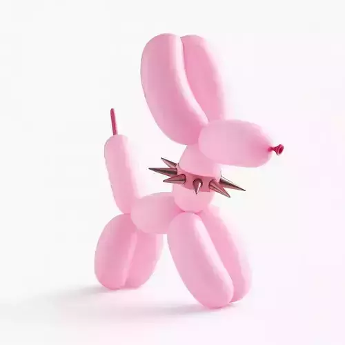 Punk Doberman Dog Balloon Decoration Props Second Life toy