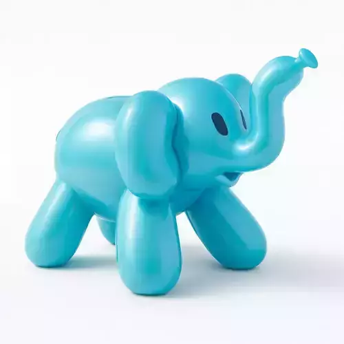 Elephant Balloon Decoration Props Second Life toy 3D print model