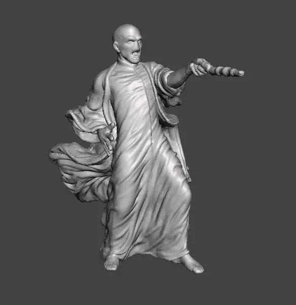 DARK WIZARD VOLDERMORT MINIATURE MODEL FIGURE FANTASY GAMES RPG 3D print model