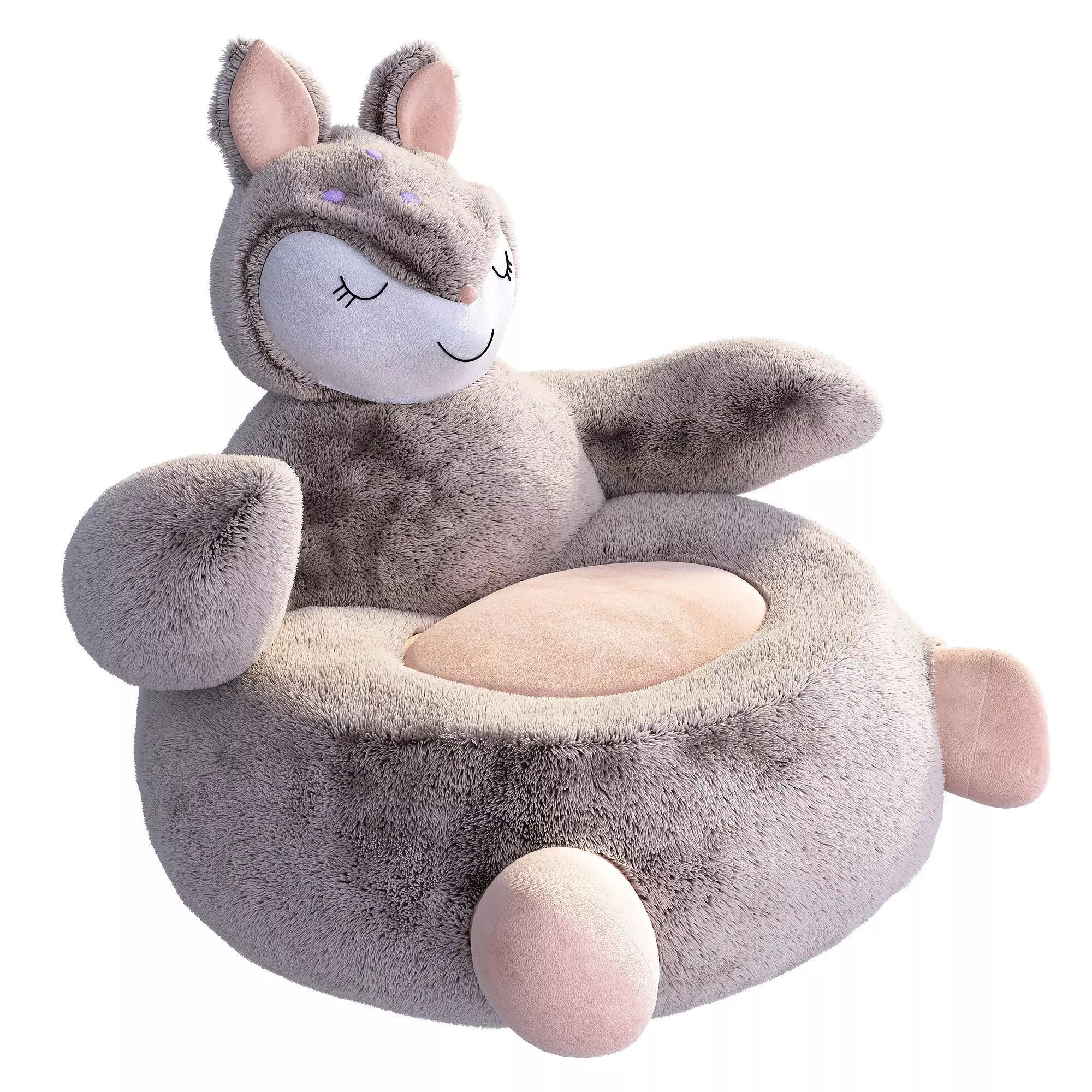 Maisons du Monde Armchair Ava Fawn  3D model_1