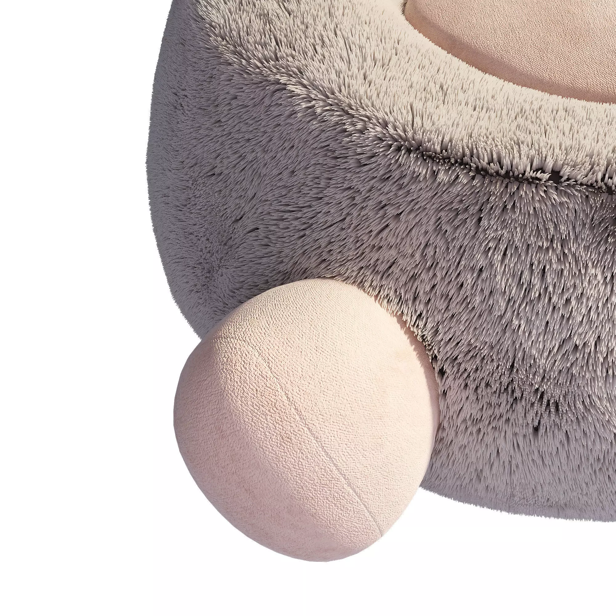 Maisons du Monde Armchair Ava Fawn  3D model_3