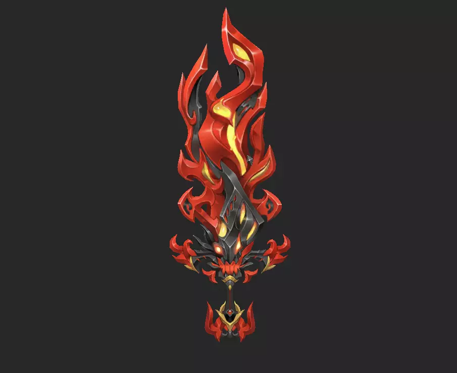 Pack With 30 Fantasy Swords - Part 15 Low-poly 3D model_26