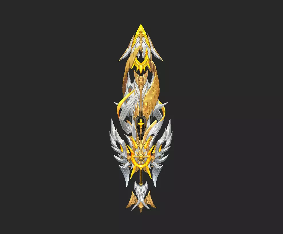 Pack With 30 Fantasy Swords - Part 15 Low-poly 3D model_30