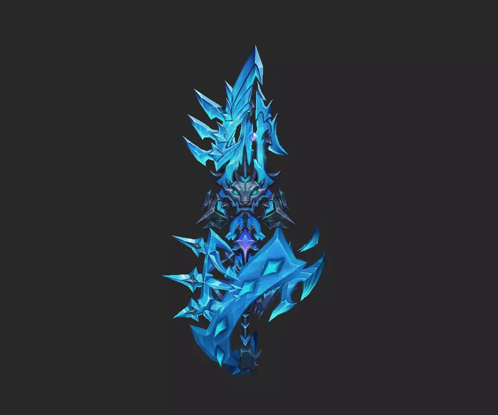 Pack With 30 Fantasy Swords - Part 15 Low-poly 3D model_27