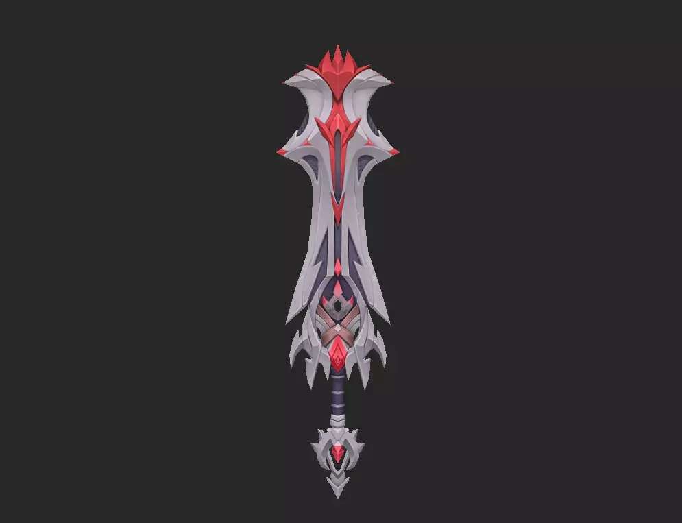 Pack With 30 Fantasy Swords - Part 15 Low-poly 3D model_3