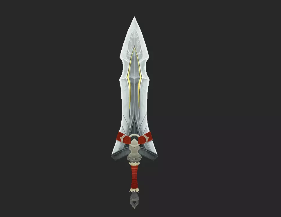 Pack With 30 Fantasy Swords - Part 15 Low-poly 3D model_1