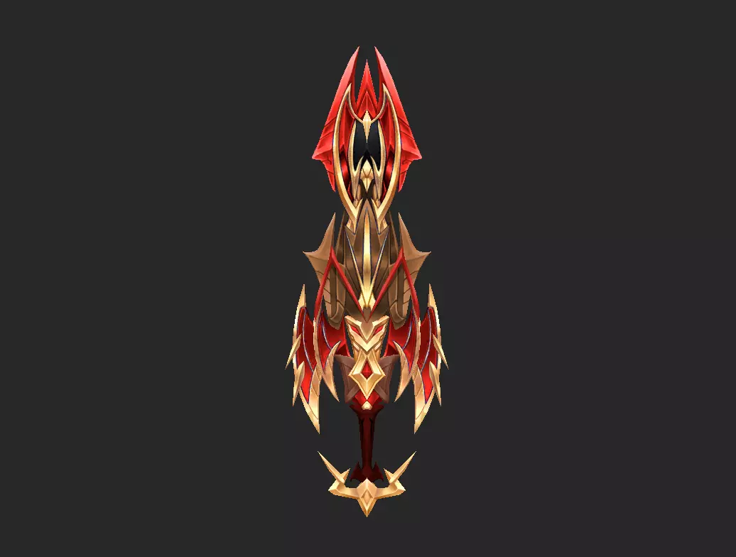 Pack With 30 Fantasy Swords - Part 15 Low-poly 3D model_24