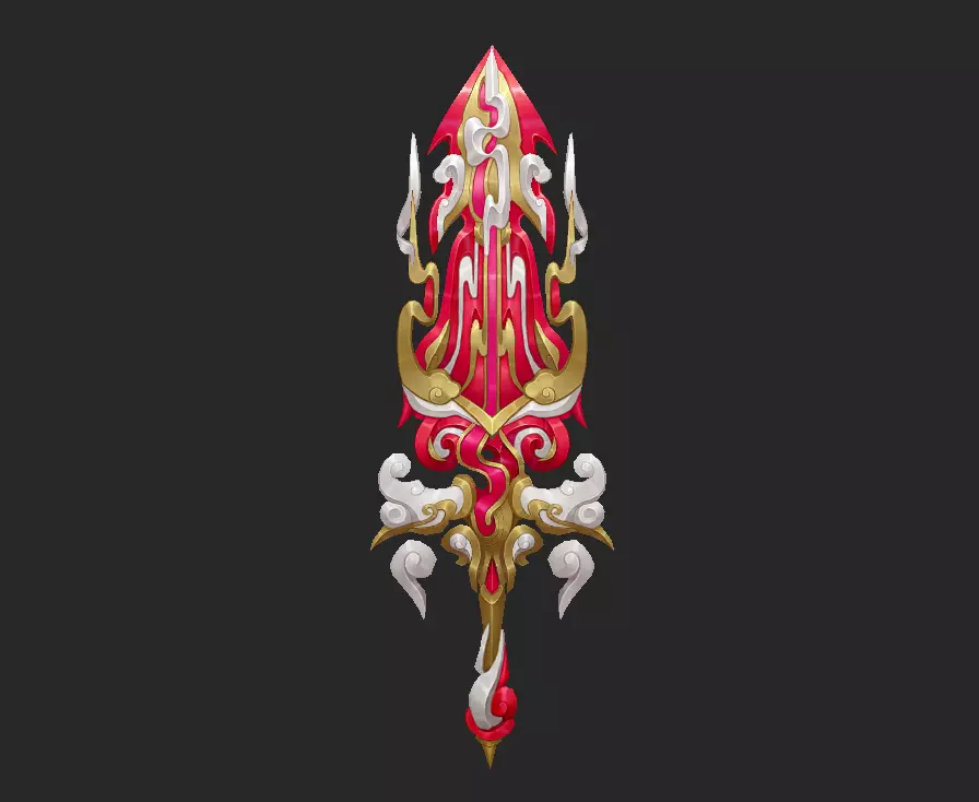 Pack With 30 Fantasy Swords - Part 15 Low-poly 3D model_17