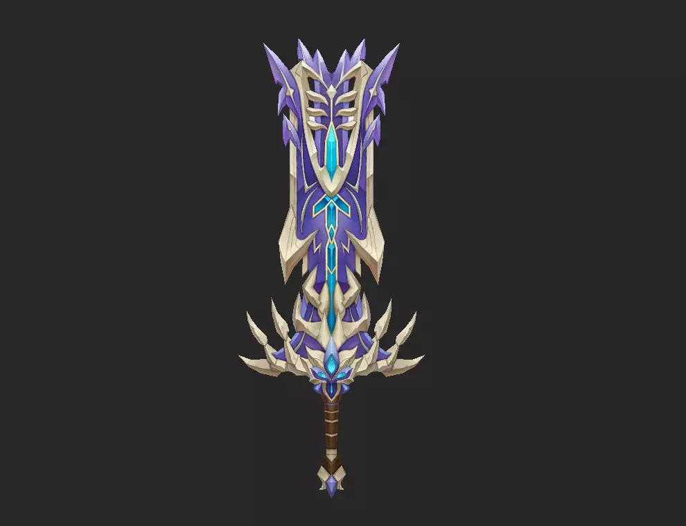 Pack With 30 Fantasy Swords - Part 15 Low-poly 3D model_14