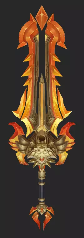 Pack With 30 Fantasy Swords - Part 14 Low-poly 3D model_15