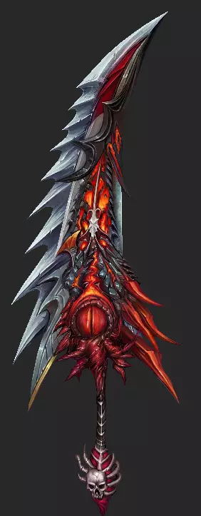 Pack With 30 Fantasy Swords - Part 14 Low-poly 3D model_21