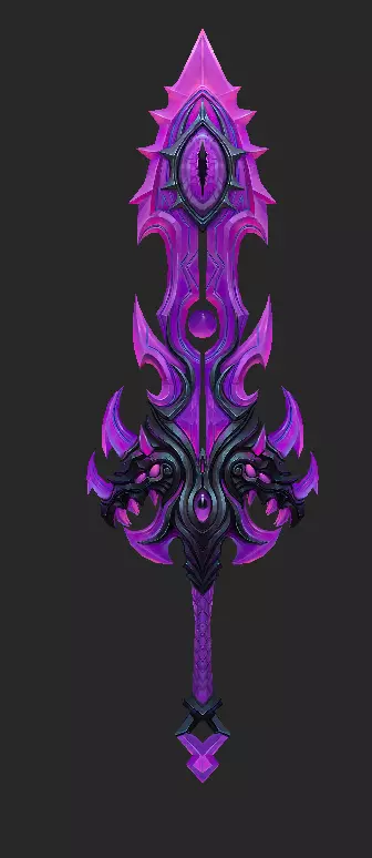 Pack With 30 Fantasy Swords - Part 14 Low-poly 3D model_2