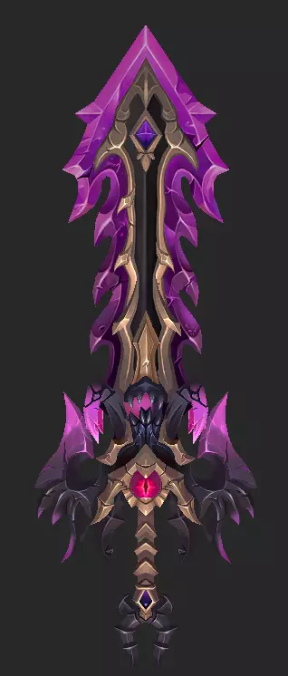 Pack With 30 Fantasy Swords - Part 14 Low-poly 3D model_5