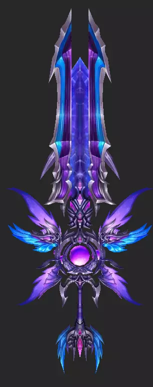 Pack With 30 Fantasy Swords - Part 14 Low-poly 3D model_29