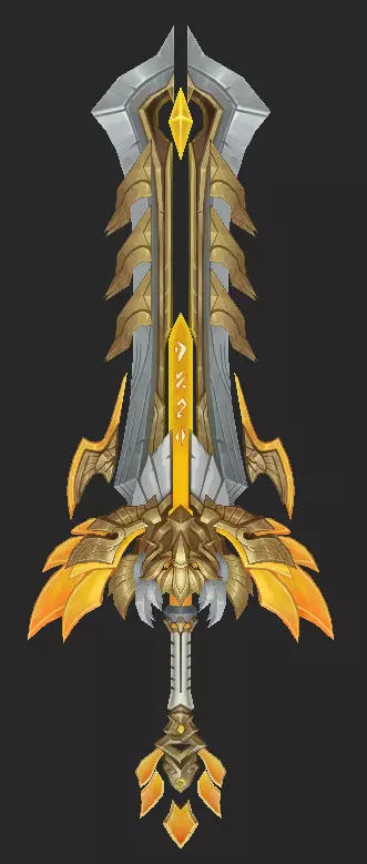 Pack With 30 Fantasy Swords - Part 14 Low-poly 3D model_16