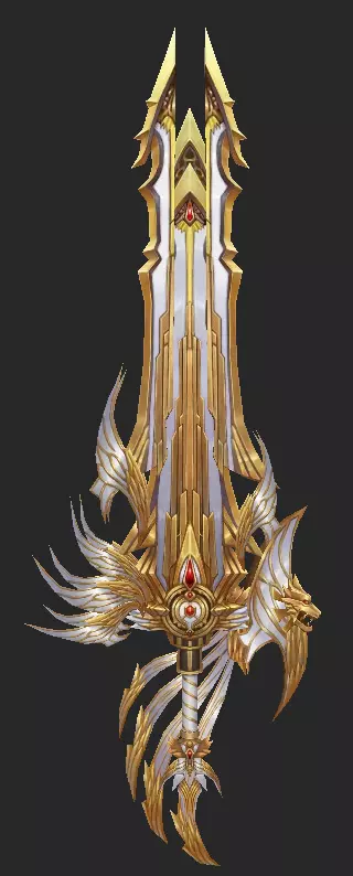 Pack With 30 Fantasy Swords - Part 14 Low-poly 3D model_17