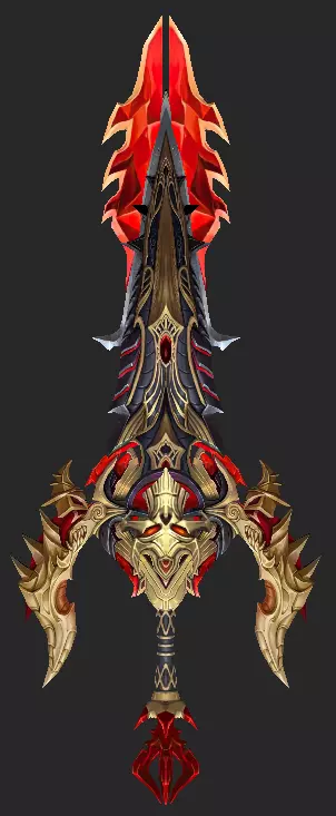 Pack With 30 Fantasy Swords - Part 14 Low-poly 3D model_19