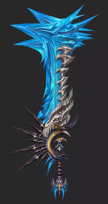 Pack With 30 Fantasy Swords - Part 14 Low-poly 3D model_22