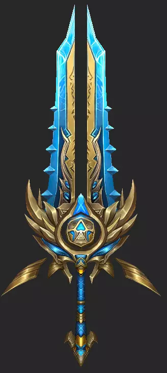 Pack With 30 Fantasy Swords - Part 14 Low-poly 3D model_20