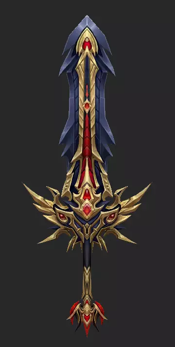 Pack With 30 Fantasy Swords - Part 13 Low-poly 3D model_19