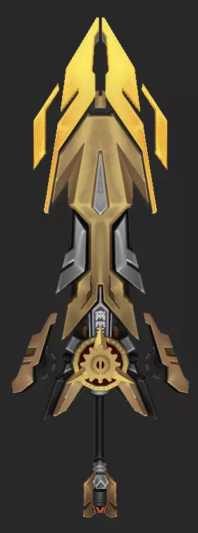 Pack With 30 Fantasy Swords - Part 13 Low-poly 3D model_8