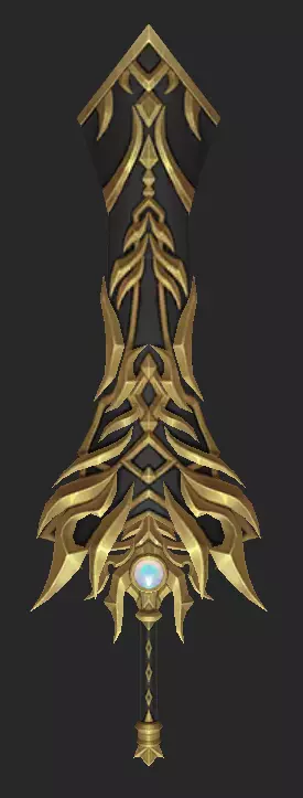 Pack With 30 Fantasy Swords - Part 13 Low-poly 3D model_15