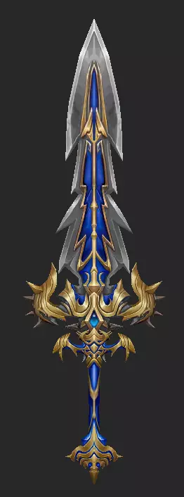 Pack With 30 Fantasy Swords - Part 13 Low-poly 3D model_21