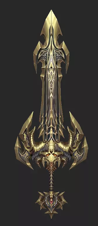 Pack With 30 Fantasy Swords - Part 13 Low-poly 3D model_22