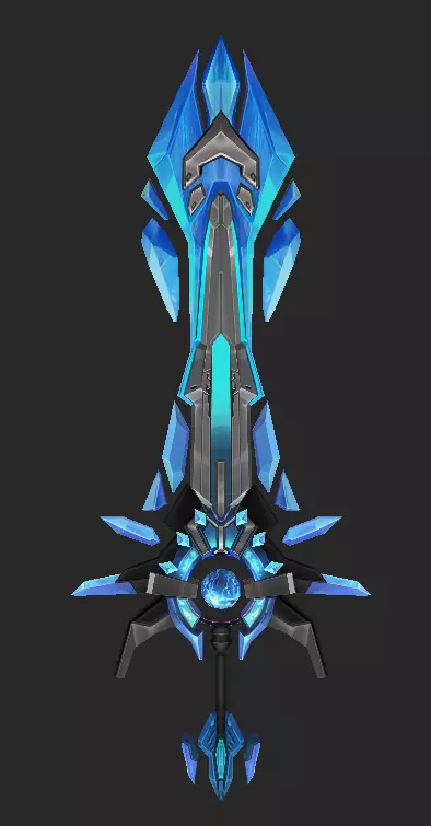 Pack With 30 Fantasy Swords - Part 13 Low-poly 3D model_12