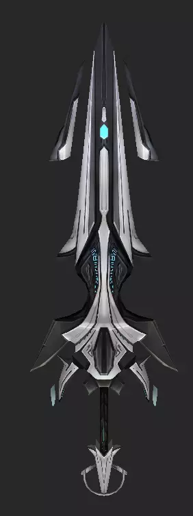 Pack With 30 Fantasy Swords - Part 13 Low-poly 3D model_10