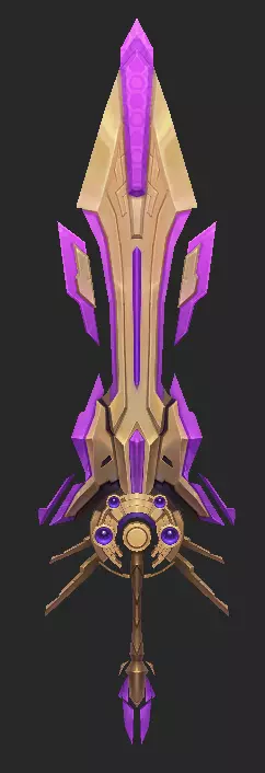 Pack With 30 Fantasy Swords - Part 13 Low-poly 3D model_9