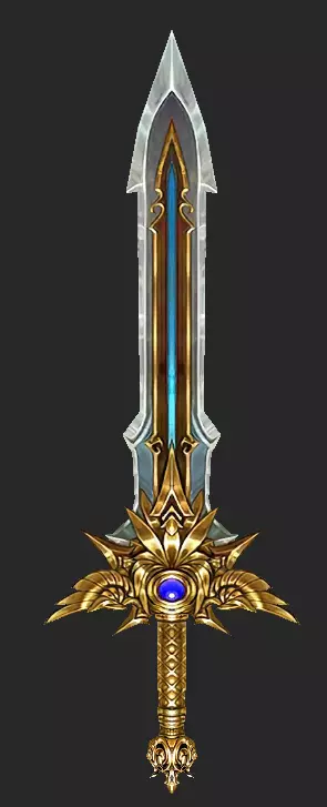 Pack With 30 Fantasy Swords - Part 13 Low-poly 3D model_30