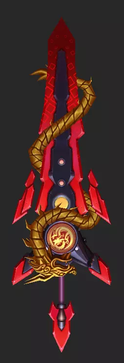 Pack With 30 Fantasy Swords - Part 13 Low-poly 3D model_6