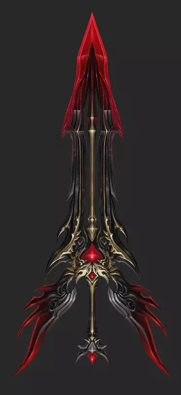 Pack With 30 Fantasy Swords - Part 12 Low-poly 3D model_17