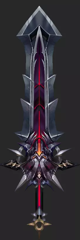 Pack With 30 Fantasy Swords - Part 12 Low-poly 3D model_5