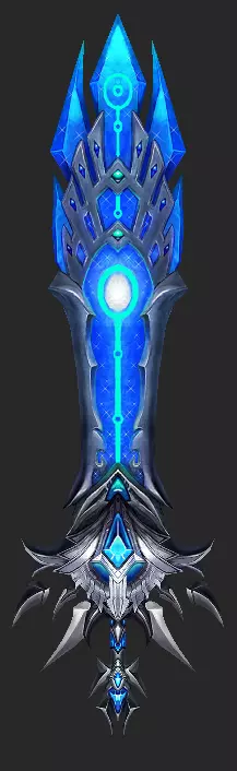 Pack With 30 Fantasy Swords - Part 12 Low-poly 3D model_12