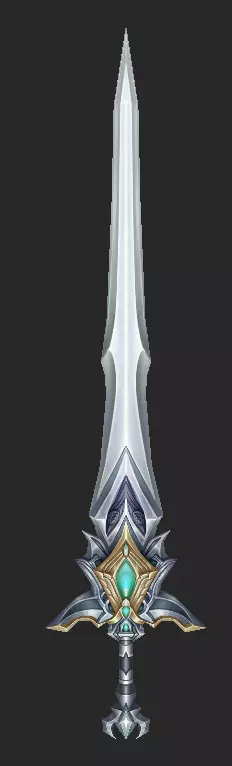 Pack With 30 Fantasy Swords - Part 12 Low-poly 3D model_8