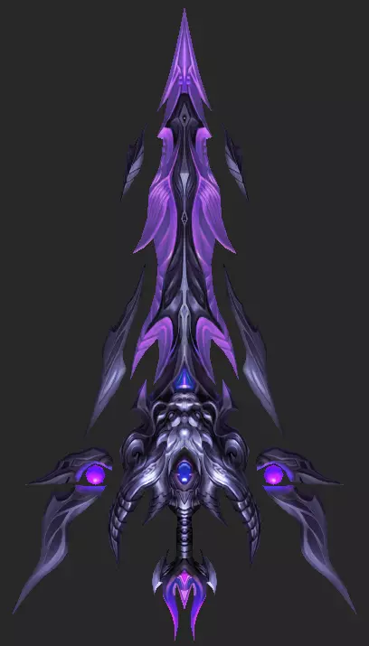 Pack With 30 Fantasy Swords - Part 12 Low-poly 3D model_23