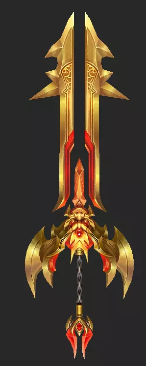 Pack With 30 Fantasy Swords - Part 12 Low-poly 3D model_27