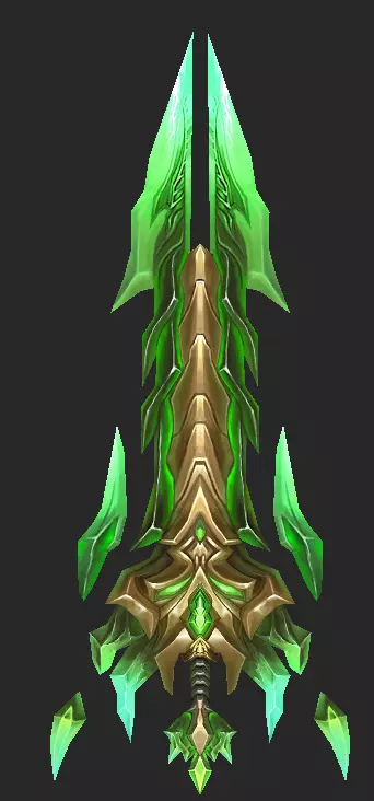 Pack With 30 Fantasy Swords - Part 12 Low-poly 3D model_29