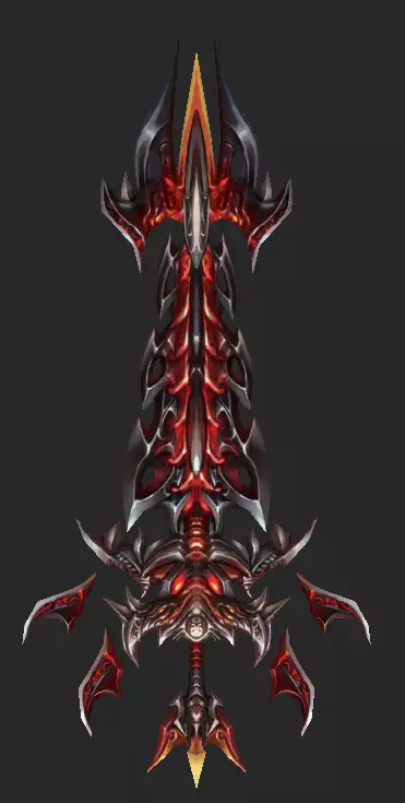 Pack With 30 Fantasy Swords - Part 12 Low-poly 3D model_15