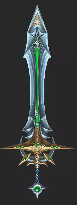 Pack With 30 Fantasy Swords - Part 12 Low-poly 3D model_11