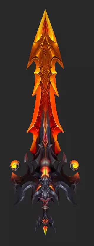 Pack With 30 Fantasy Swords - Part 12 Low-poly 3D model_26