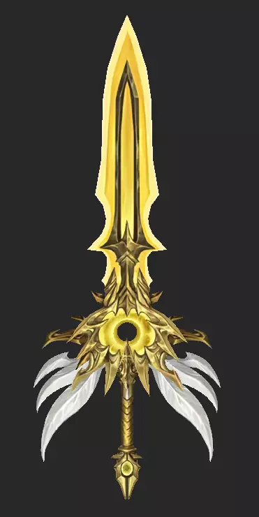 Pack With 30 Fantasy Swords - Part 12 Low-poly 3D model_2