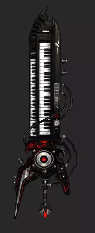 Pack With 30 Fantasy Swords - Part 12 Low-poly 3D model_18