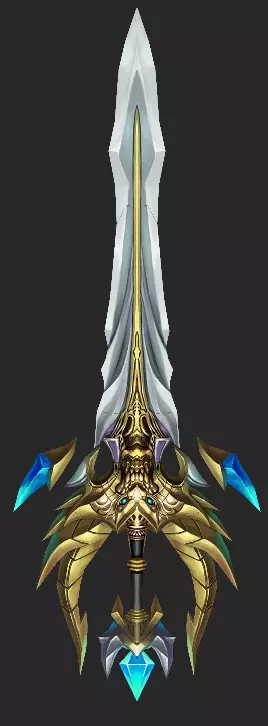 Pack With 30 Fantasy Swords - Part 12 Low-poly 3D model_10